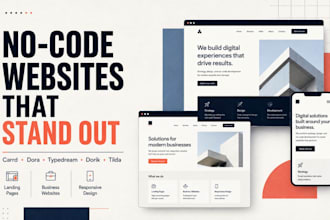 build a modern no code website with carrd, dora, typedream, dorik or tilda