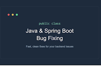fix bugs and issues in your java spring boot application