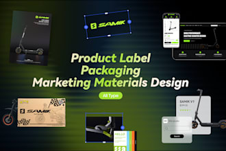 design product packaging, posm and launch marketing materials