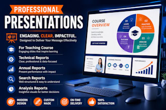 design professional course presentations and training slides