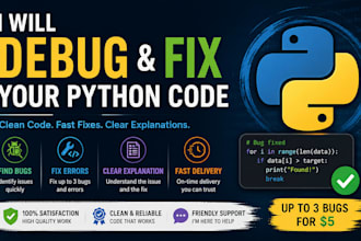 debug and fix your python code