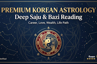 provide a deep korean astrology saju and bazi reading