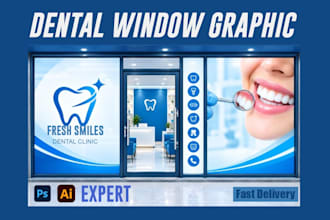 do professional window graphics, shopfront, and pharmacy storefront design