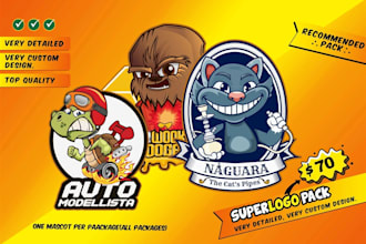 design a professional cartoon mascot logo with vector files