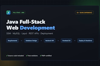 develop a java web application with database design