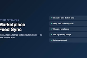 automate your product feed sync to marketplaces with python