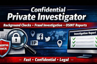 be your private investigator to find your target details