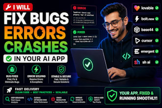fix bugs errors crashes lovable dev bolt new base44 cursor emergent sh ai app