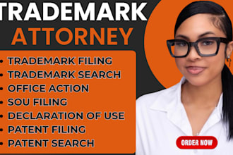 be US licensed attorney for brand and invention trademark and patent filing, sou