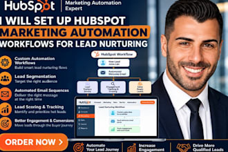 set up hubspot marketing automation workflows for lead nurturing