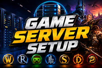 set up wow, runescape, lineage 2, silkroad dekaron and conquer private server