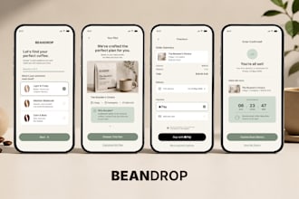design clean mobile app UI in figma with prototype
