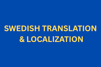 translate and localize english content into natural swedish