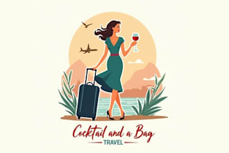 make creative travel logo designs for agencies and blogs