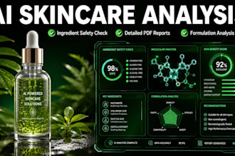 do ai skincare ingredient analysis, product safety report and formulation check