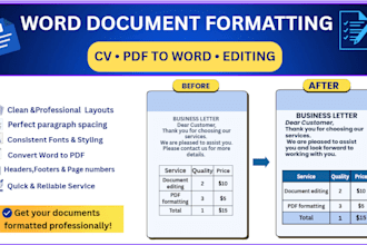 professionally format your word document
