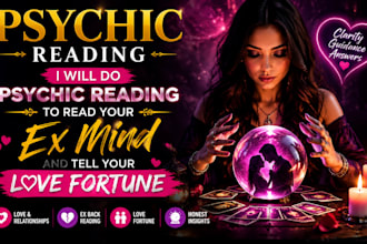 do psychic reading to read your ex mind and tell your love fortune