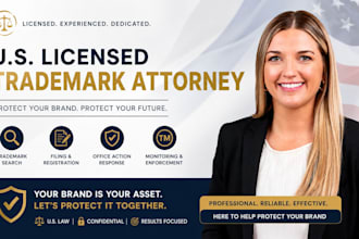 be your US licensed trademark and patent attorney, uspto application