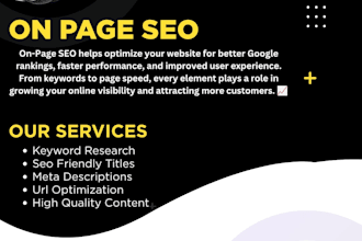 do professional on page SEO