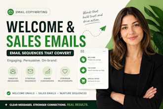 write welcome and sales email sequences that convert