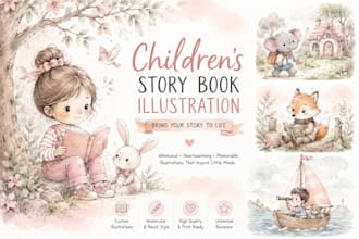 illustrate children book illustration