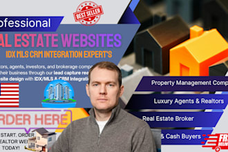 create lead capture realtor, agent real estate website, idx mls CRM integration