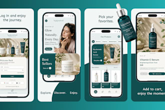 design app screenshots for google play store and app store