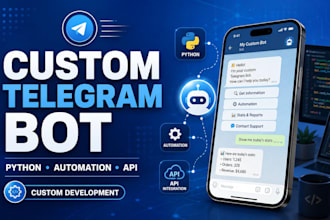 develop a custom telegram bot with python automation