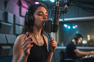 record professional female rap vocals, verses and hook for your song