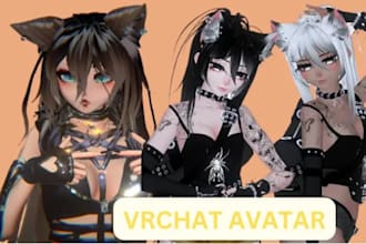 3d vrchat avatar vrc avatar commission vr character warudo vtuber  nsfw avatar