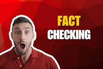 fact check and write content