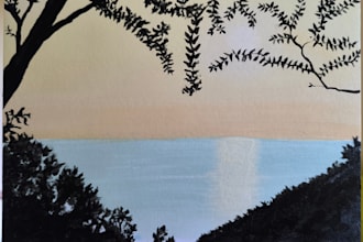 paint art with acrylic colour