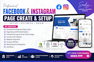 setup professional facebook and instagram business page