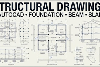 draft architectural plans, constructions drawings and blueprints in autocad