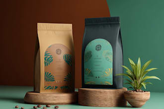 do coffee packaging, coffee bag, label design