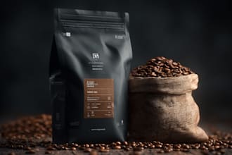 do coffee packaging, coffee label, and packaging design