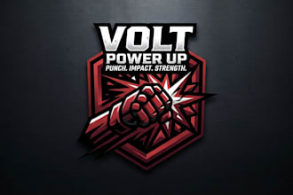 design a powerful punch logo for your brand