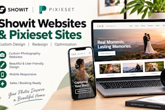 design showit photography websites and customize or redesign pixieset sites