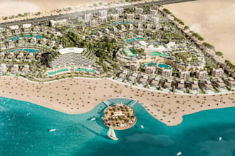 design resort landscape property, mixed use site layout,planned unit development