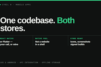 develop a cross platform mobile app