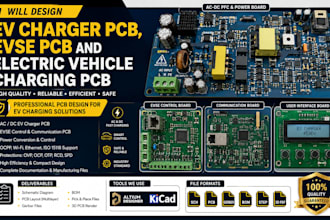 design ev charger, evse and electric vehicle charging pcb