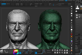 clean 3d scan, mesh repair, remove noise retopology, watertight mesh 3d printing