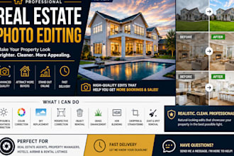 do real estate photo editing single hdr blending exposure professionally