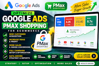 optimize google ads pmax shopping for ecommerce new customer acquisition roas