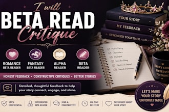 beta read critique, romance beta reader, beta reader fantasy