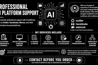 do design and ai training in outlier and handshake accounts for us, uk
