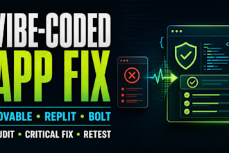 fix your lovable replit or vibe coded ai app