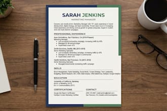 design, rewrite, and format your professional resume and cv