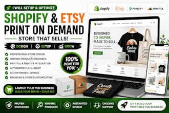 do shopify print on demand etsy printondemand etsy shopify on printify printful