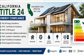 prepare california title 24 energy calculations and compliance